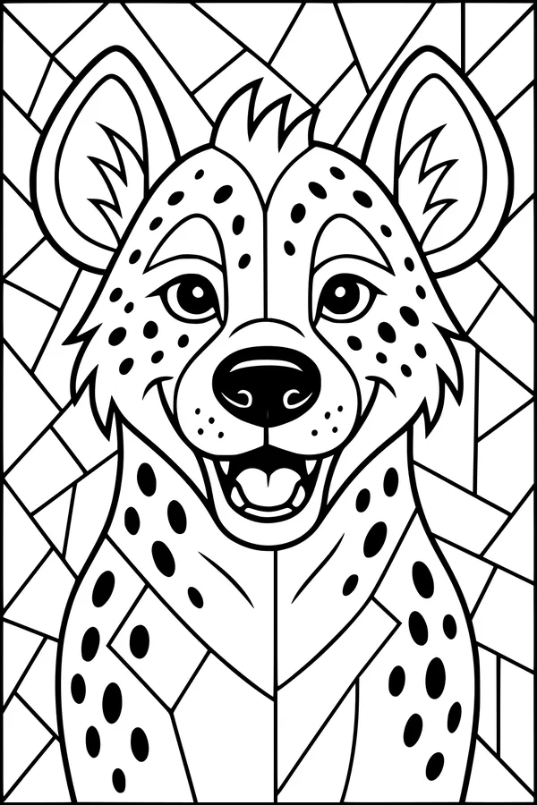 Happy Hyena in the Spotty Jungle