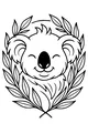 Sunny Koala in a Leafy Crown