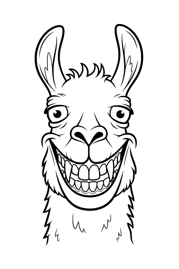 Big-Toothed Llama’s Goofy Grin