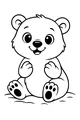 Smiling Polar Bear on Snowy Ground