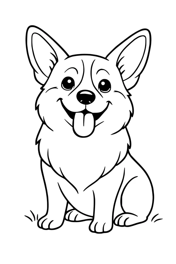 Sunny Day Corgi With Wiggly Ears