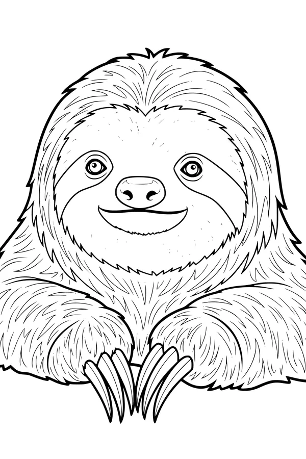 Sammy the Smiling Sloth Says Hello