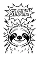 Super Sloth Smiles Bright