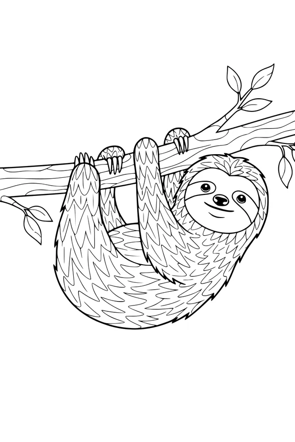 Sunny Branch Nap with Sloth Sam