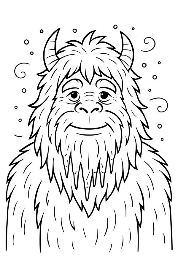 Snowy Grin of the Gentle Yeti