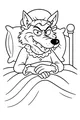 Sneaky Wolf in Granny's Bed