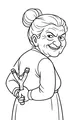 Grandma's Sneaky Slingshot Grin