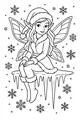 Snowflake Fairy on Icicle Throne
