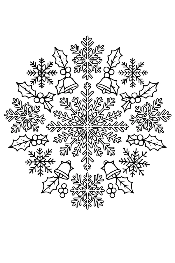 Jingling Snowflake Wreath