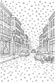 Snowy Old Town Christmas Street