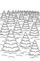 Snowy Christmas Tree Hills