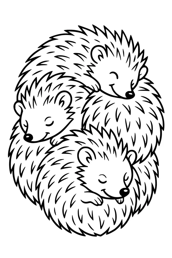 Sleepy Hedgehog Snuggle Circle