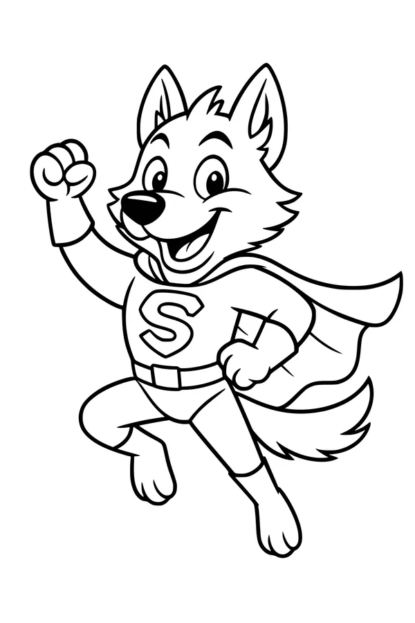 Sky-Soaring Super Wolf
