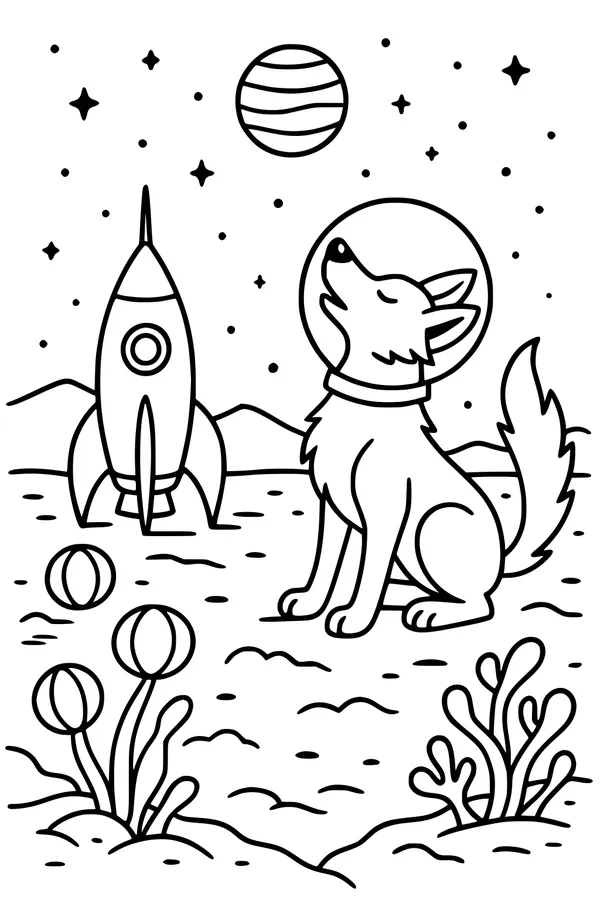 Space Coyote Sings to the Stars