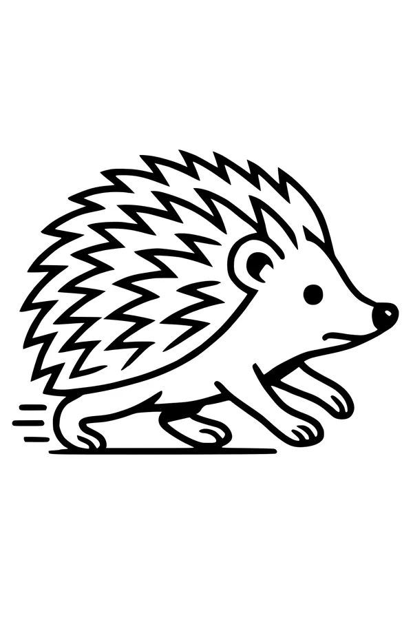Zooming Hedgehog on the Run