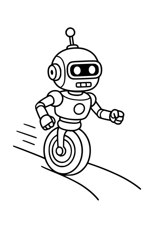 Whiz-Bot on One Speedy Wheel