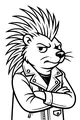 The Rock Star Porcupine’s Attitude Moment