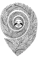 Peekaboo Sloth in the Leafy Maze