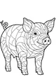 Swirly Piglet in the Sunshine Lane