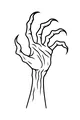 Midnight Monster Claw Reaches Up