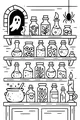 Spooky Potion Pantry at Midnight