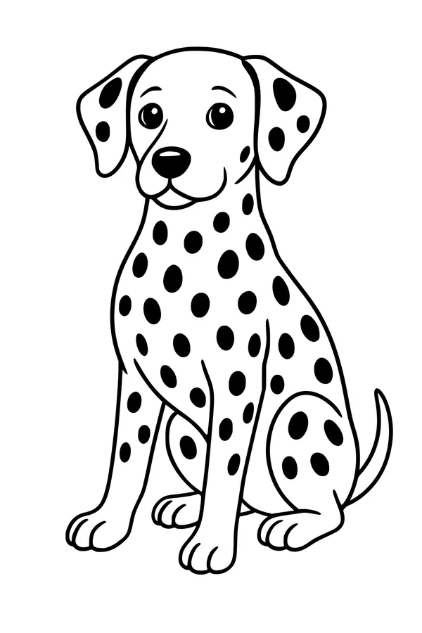 Spotted Pup with a Friendly Grin