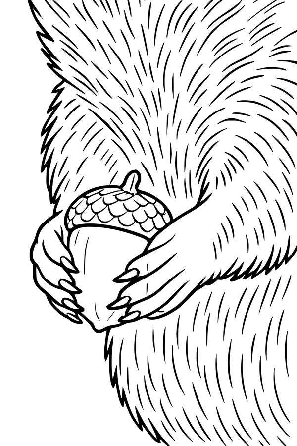 The Fuzziest Acorn Hug