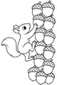 Squirrel Scales the Acorn Mountain