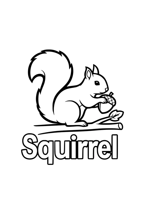 Nutty Friend with a Fluffy Tail