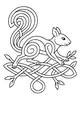 Spiraling Squirrel in the Magical Branches