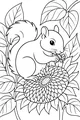 The Squirrel and Her Sunflower Picnic