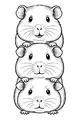 Three Guinea Pig Stack Tower