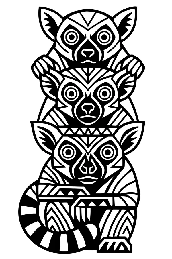 Lemur Tower Stack-Up Parade