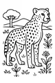 Spotted Runner in the Warm Savanna