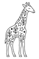 Star Patches on a Dreamy Giraffe