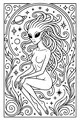 Starlight Alien Girl With Swirly Hair