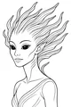 Starlight Visitor with Wavy Hair