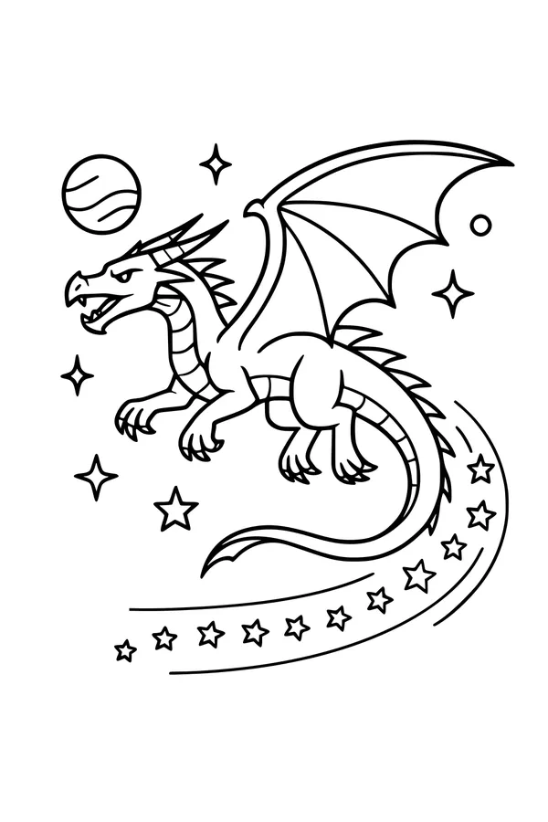Starlight Dragon Skims the Sky