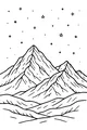 Starry Christmas Mountain Night