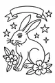 Starry-Eared Hare in a Meadow of Flowers