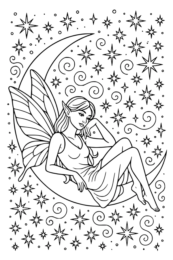 Moon Nap with the Starry Fairy