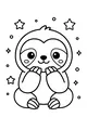 Starlit Sloth's Cozy Night Smile