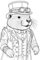 Beaver Dressed for a Gadget Invention Day