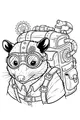 Inventor Opossum and His Whirring Backpack