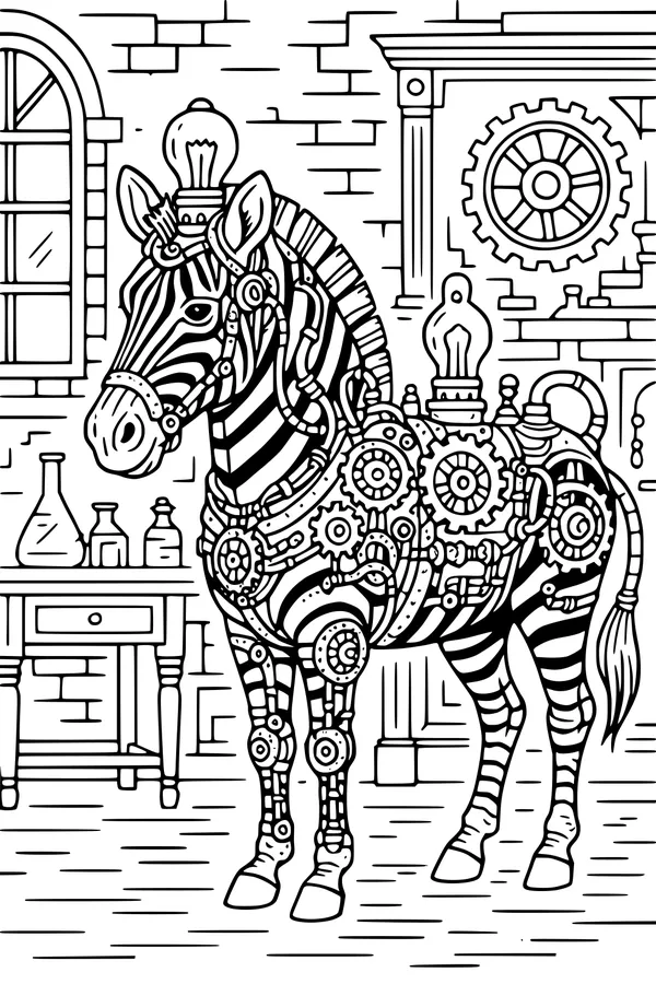 Zebra of Whirring Gears