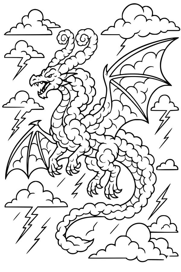 Storm-Cloud Dragon Takes Flight