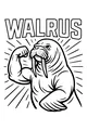 Mighty Walrus Shows Off His Muscles