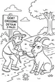 Stubborn Goat Blocks the Road Detour
