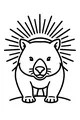 Sunburst Wombat on the Hill