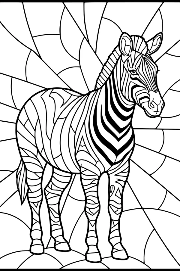 Sunburst Stripes Zebra